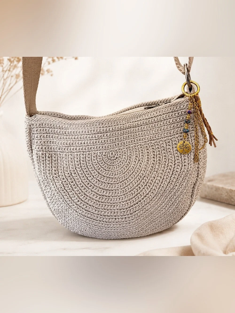 Luxe Tree of Life Bag Charm